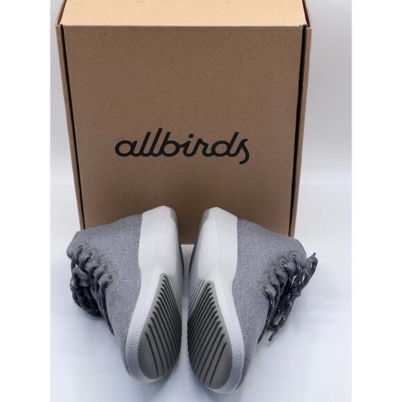 Allbirds Sneakers Womens 8 Wool Runner-Up Mizzle Med/Light Grey Trainer Shoe NEW - Picture 4 of 10